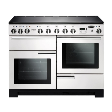 Rangemaster Professional Deluxe 110cm White Induction Electric Range Cooker