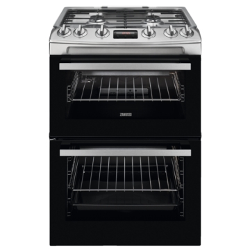 Zanussi ZCG63260XE 60cm Gas Cooker, Stainless Steel