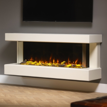 ACR Brindley Wall Mounted Electric Fireplace Suite with PR-1200E Built In Electric Fire