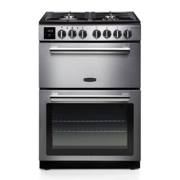 Rangemaster Professional Plus 60cm Dual Fuel Cooker, Stainless Steel/Chrome