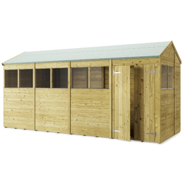 Store More Tongue and Groove Apex Shed - 16x6ft