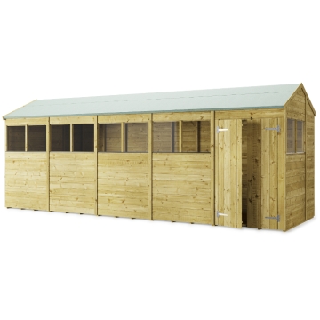 Store More Tongue and Groove Apex Shed - 20x6ft