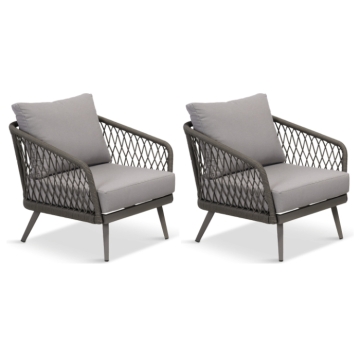 LG Outdoor Sarasota Rope Dining Chairs (Pair)