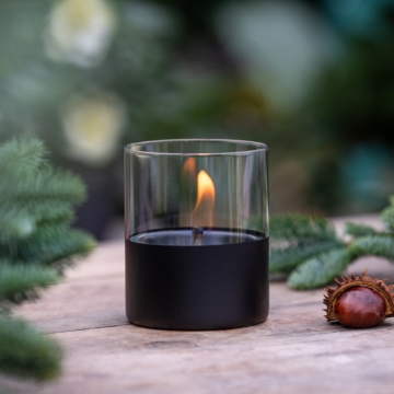 (Special Offer) Tenderflame Lilly 10 Tabletop Candle, Black