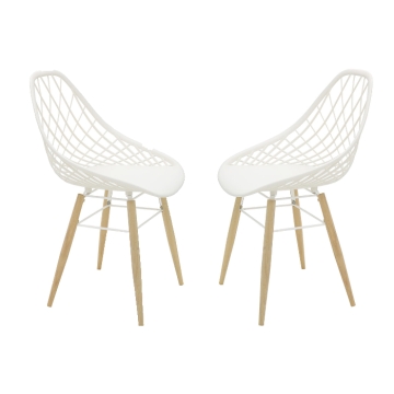 Tramontina Pair of Philo Chairs, White