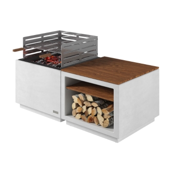 Extension module with Air Grill, Wooden Top and Shelf