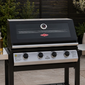 Beefeater 1200 Series 4 Burner Built-In BBQ, Black