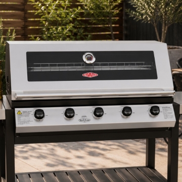 Beefeater 1200 Series 5 Burner Built-In BBQ, Stainless Steel