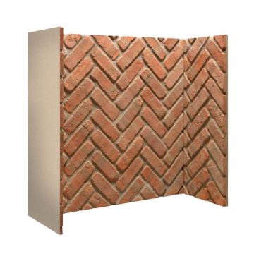 Gallery Herringbone Brick Fireplace Chamber