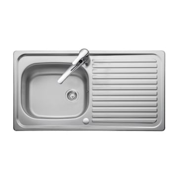 Leisure Linear LUB3417/ 1.5 Bowl Stainless Steel Sink Leisure Linear LUB3417/ 1.5 Bowl Stainless Steel Sink