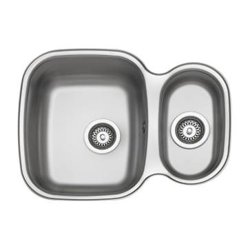 Leisure Linear LUB3417/ 1.5 Bowl Stainless Steel Sink Leisure Linear LUB3417/ 1.5 Bowl Stainless Steel Sink