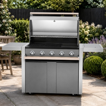 Beefeater 1500 Series 5 Burner BBQ & Side Burner Trolley