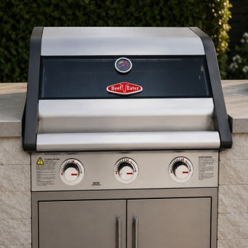 Beefeater 1600S Series 3 Burner Built-In BBQ, Stainless Steel