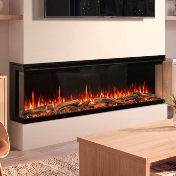 FireFX Atmos Versa 165W 3-Sided Electric Fire