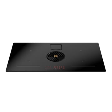 Bertazzoni P804ICH2M30NC 80cm Induction Hob With Integrated Hood, Black Bertazzoni P804ICH2M30NC 80cm Induction Hob With Integrated Hood, Black