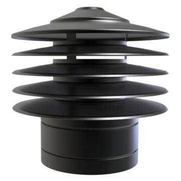 Static Anti-Downdraft Cowl - 5" Twinwall Flue (125mm) Static Anti-Downdraft Cowl - 5" Twinwall Flue (125mm)