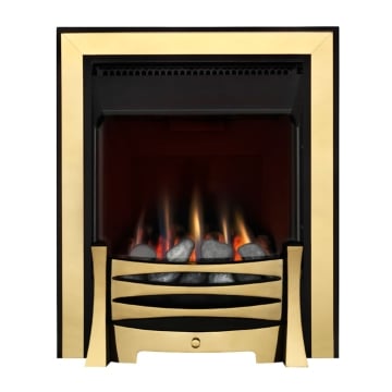 Burley Perception 4260 Flueless Gas Fire, Brass