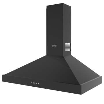 Belling Farmhouse 90PYR Chimney Hood, Black