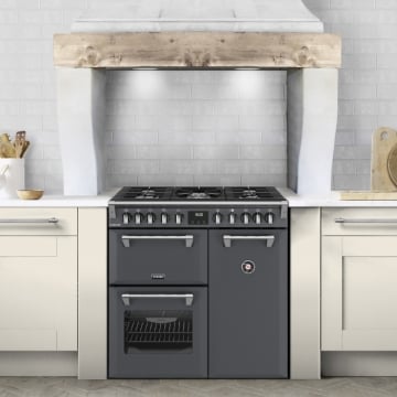 Stoves Richmond 90DF Dual Fuel Range Cooker, Anthracite