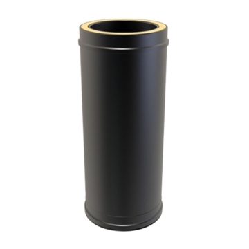 Matt Black 500mm Twin Wall Length