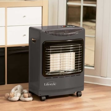 Lifestyle Mini Heatforce Portable Gas Heater, Grey
