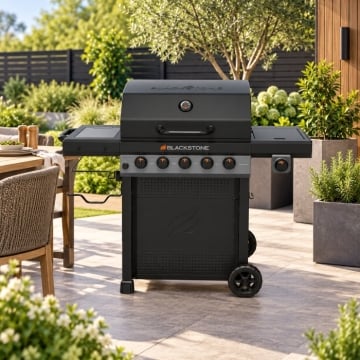 Blackstone 5-Burner Gas Grill with Side Burner
