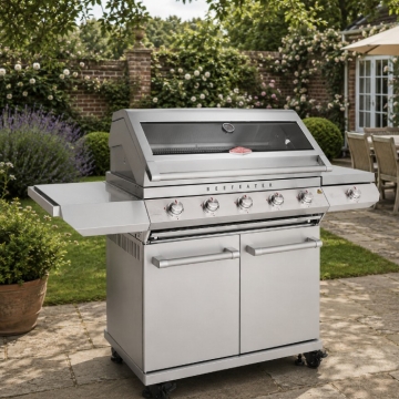 Beefeater 7000 Series Classic 5 Burner BBQ & Side Burner Trolley