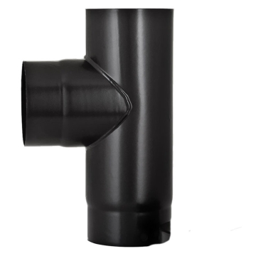 90 Degree Tee & Cap 6" Vitreous Enamelled Flue Pipe