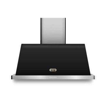 Lofra Dolcevita 90cm Chimney Cooker Hood, Black
