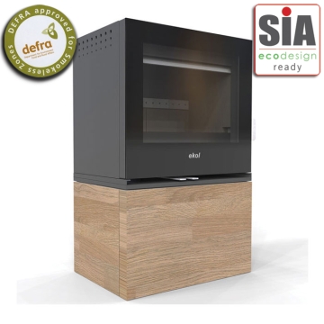 Ekol Adept Oak Pedestal Wood Burning Stove Ekol Adept Oak Pedestal Wood Burning Stove
