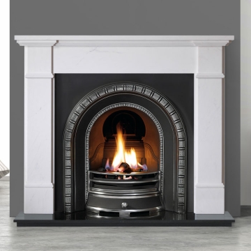 Gallery Almington 58" Clara Pura Marble Fire Surround
