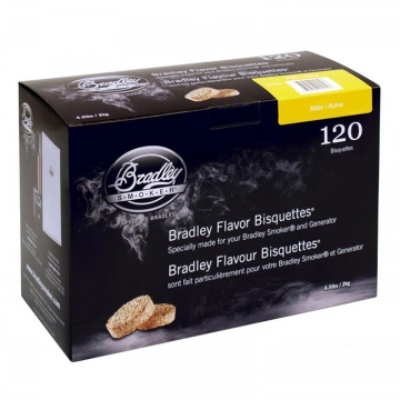 Bradley Smoker Alder Flavoured Bisquettes, 120 Pack