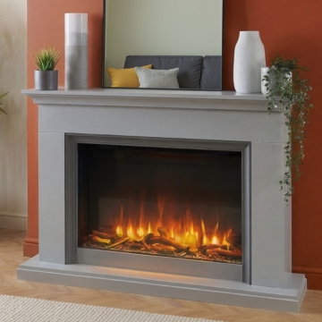 Katell Amalfi 52" Electric Fireplace Suite
