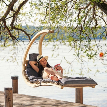 Amazonas Hanging Swing Lounger, Anthracite
