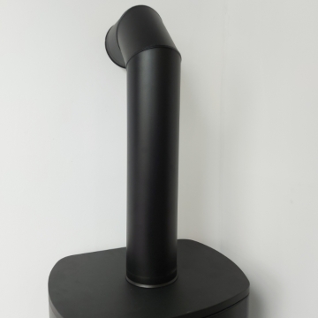 Angled Magnetic Decorative Flue Pipe Kit, Black