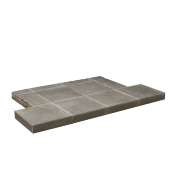 Gallery Anthracite Slate Tiled Hearth 47"