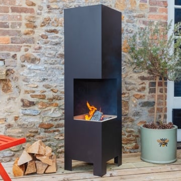 Arada Deck Chimenea, Closed Back