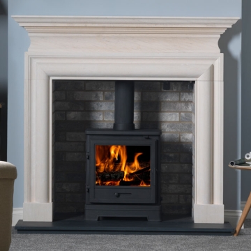 Gallery Baltersley 57" Portuguese Limestone Fire Surround