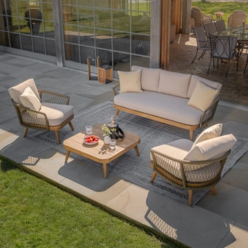 Maze Bali Rope Weave 3 Seat Sofa Set