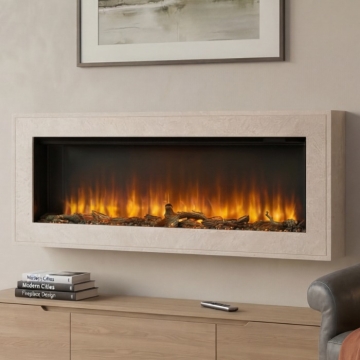 Katell Barletta Wall Mounted Electric Fireplace Suite