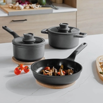 BergHOFF Non-Stick Stone+ 5-Piece Cookware Set