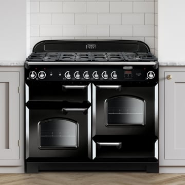 Rangemaster Classic 110cm Gas Range Cooker, Black