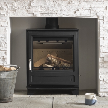 Arada Ecoburn 7 (S3) Wood Burning Stove, Black