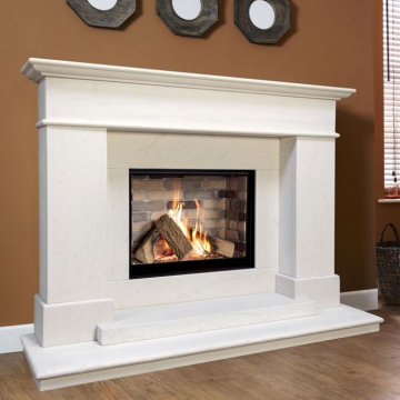 The Collection by Michael Miller Avignon 58" Eden Elite Limestone Fireplace Suite The Collection by Michael Miller Avignon 58" Eden Elite Limestone Fireplace Suite