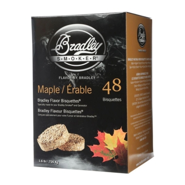 Bradley Smoker Maple Flavoured Bisquettes, 48 Pack
