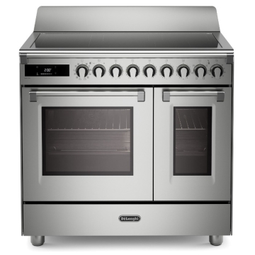 DeLonghi 90cm Bassano Twin Cavity Induction Range Cooker