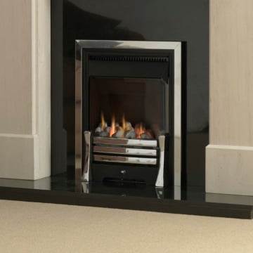 Burley Perception 4267 Flueless Gas Fire, Stainless Steel