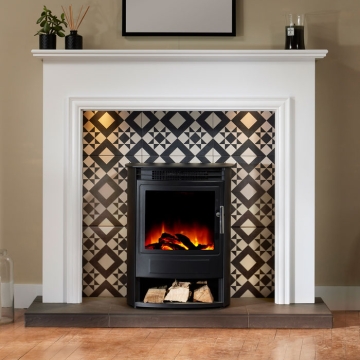Flametek Capella Electric Fireplace Suite Flametek Capella Electric Fireplace Suite