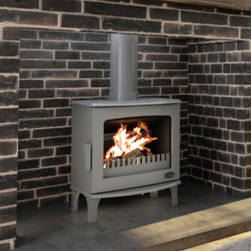 Carron 5kW ECO Wood Burning Stove Ash Grey