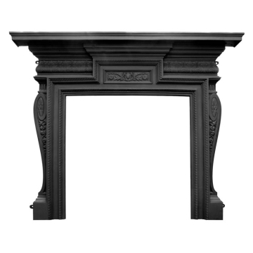 Carron Knightsbridge Cast Iron Fireplace Surround, Black Carron Knightsbridge Cast Iron Fireplace Surround, Black